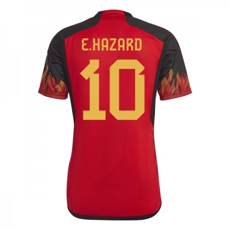 Belgia Hazard 10 Główna Koszulki Piłkarskie MŚ 2022 Krótki Rękaw